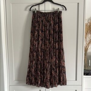 Floral Print Maxi Skirt